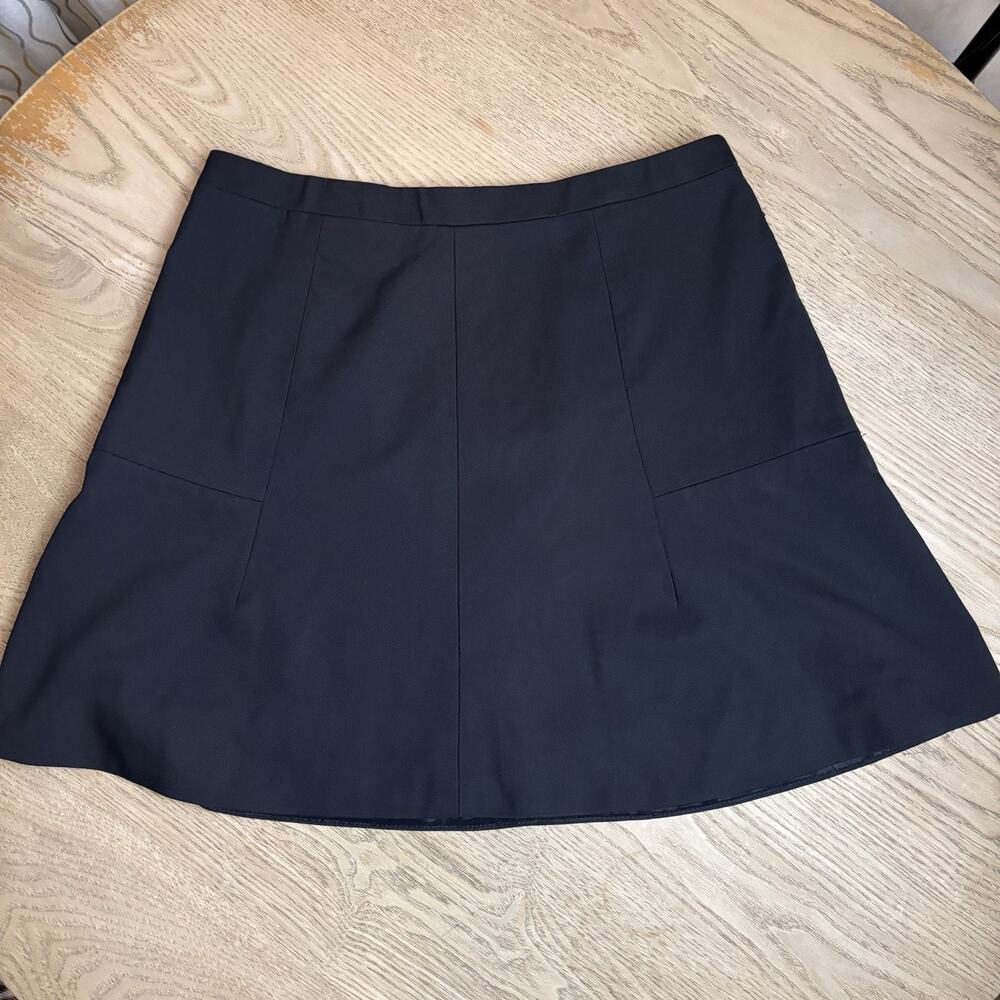 J. CREW Women’s Black A Line Fit And Flare Short Skirt Office Work Black Size 6
